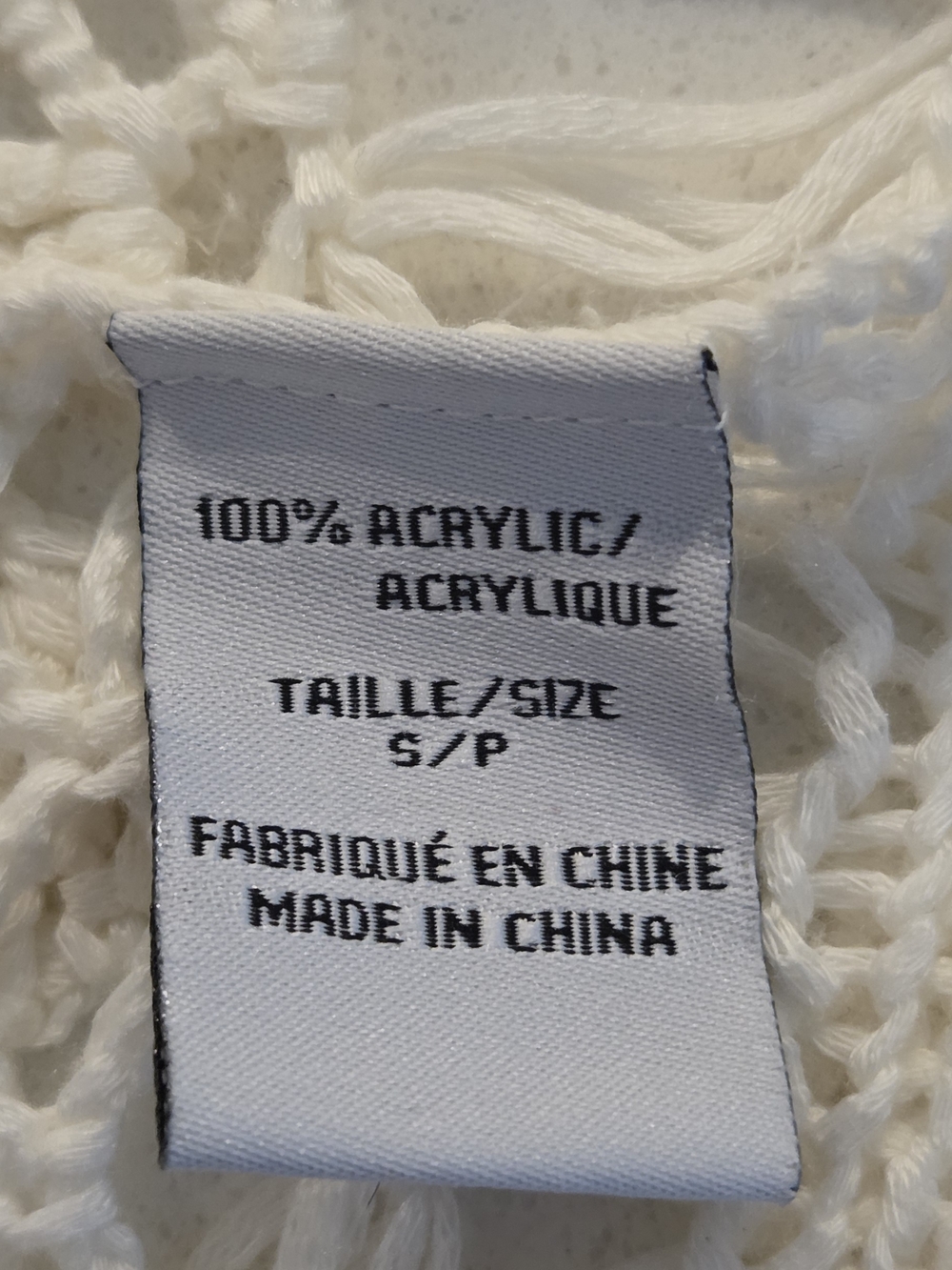 Open-Knit Crochet Cardigan Sweater - Cream - Picture 5 of 5